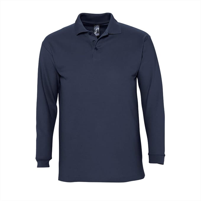 SOL'S Long Sleeve Polo Winter II L549 - Navy - L