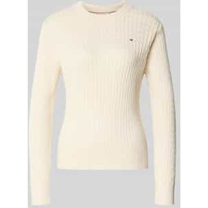 Slim fit pullover van puur katoen