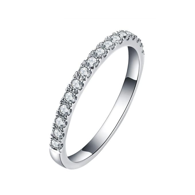 925 Sterling Zilver Galaxy Ring Dames Moissaniet Diamanten Ring Mode Ring Sieraden 6 white