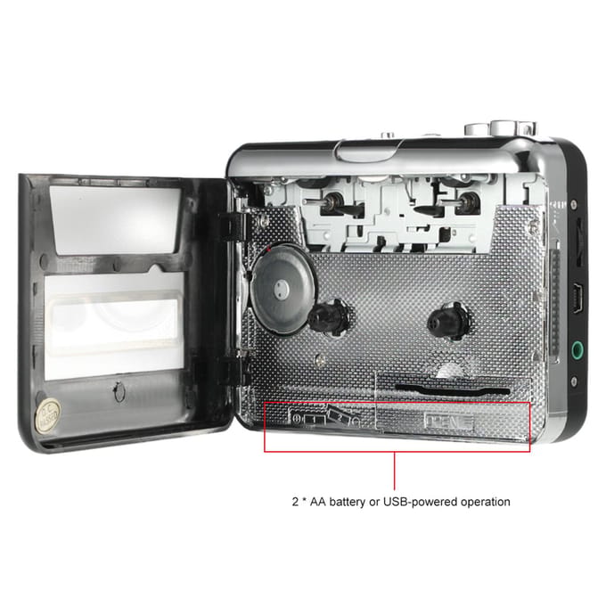 Ezcap USB Cassette Capture Cassette-naar-MP3-converter naar computerstereo HiFi-geluidskwaliteit