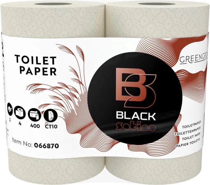 BlackSatino - GreenGrow - Toiletpapier - 10 x 4 rollen a 400 vel - Cradle to Cradle Certified®