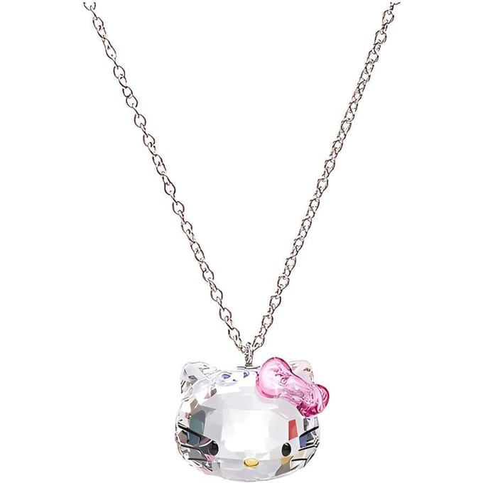 Swarovski Hello Kitty Collier Cristal Doux Mignon Collier Femme 1100031 Silver,F white