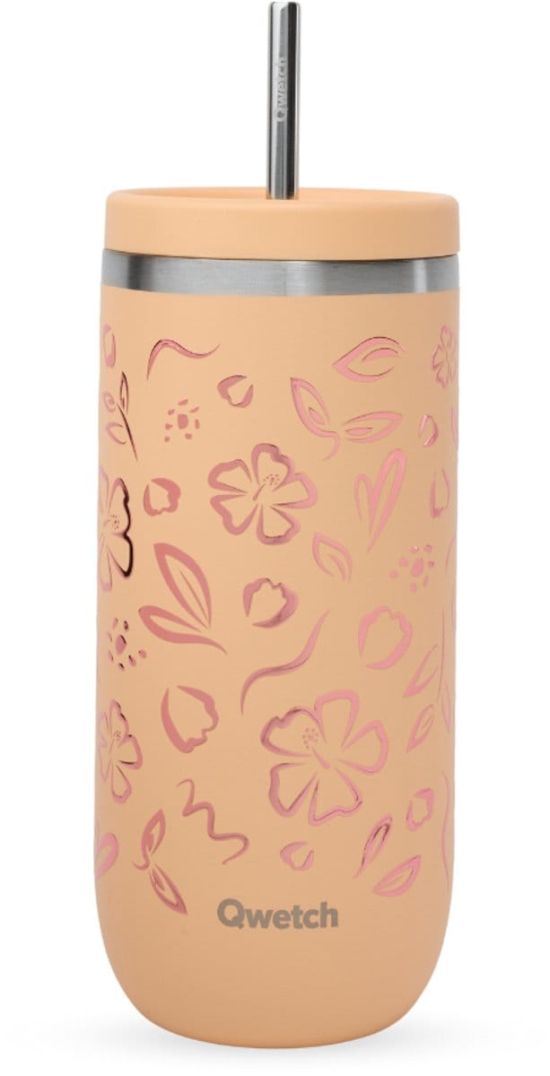 Qwetch Cold Cup Geïsoleerd - Moani Pastel Abrikoos