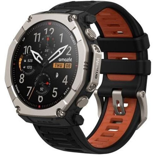 Amazfit T-Rex Ultra 2 129,5 cm (51") AMOLED 51 mm Digitaal 480 x 480 Pixels Touchscreen Titanium Wifi GPS