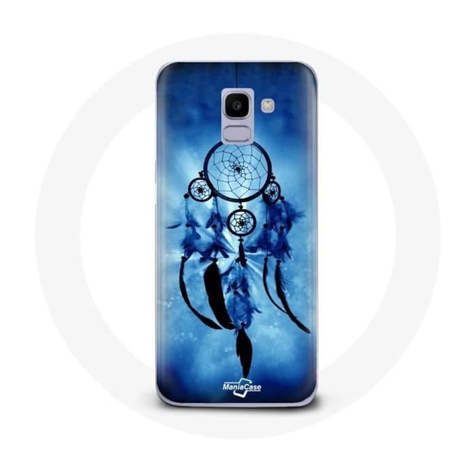 Coque - Samsung - Galaxy J6 2018 - Attrape rêve - Souple - Protection synthétique bleu