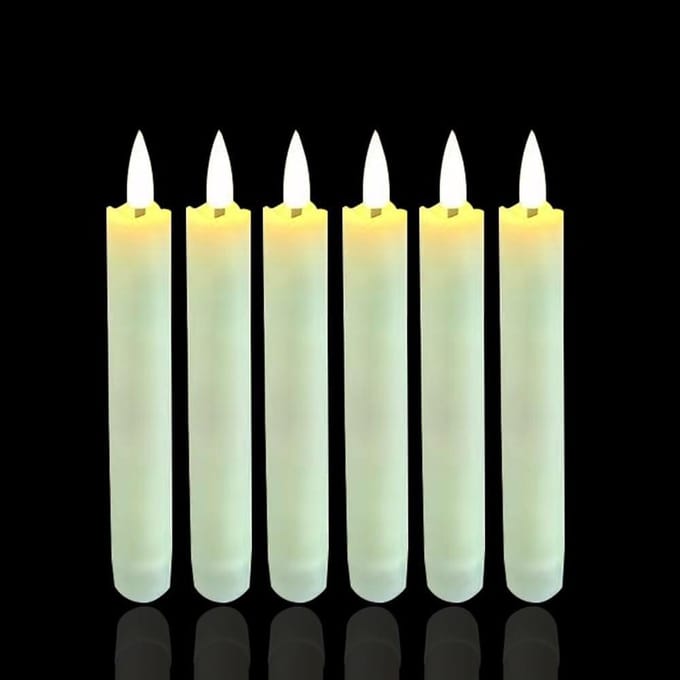 Vlamloze Kaarsen - LED Kaarsen - Sfeer Creëren - Automatische Timer - 6 Stuks - Warm Wit