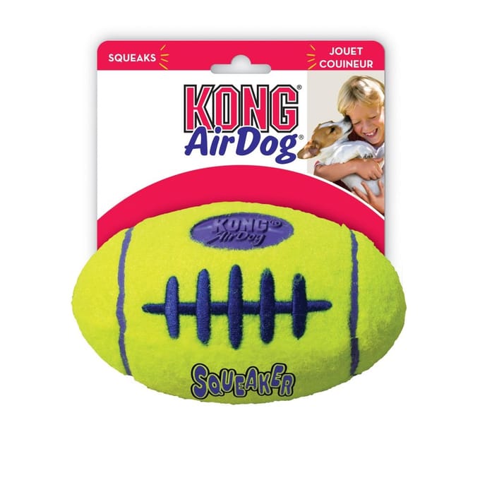 KONG Hondenspeelgoed Tennisvoetbal met pieper 2 stuks 19x10cm
