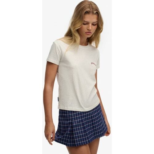 Superdry Mini Geplooide Skort Red Grootte: 44
