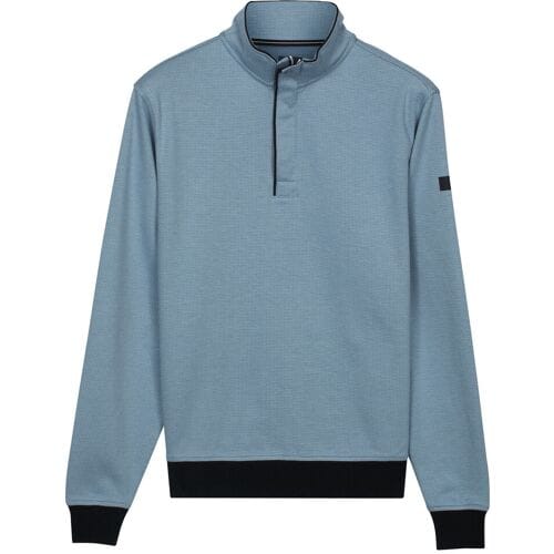 Baileys – Heren Trui – Half Zip Sweater - Jacquard Sweatshirt – Blauw – 613147-64
