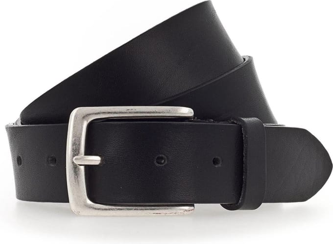 b.belt Leren Riem Ben Belt W100 Black Zwart