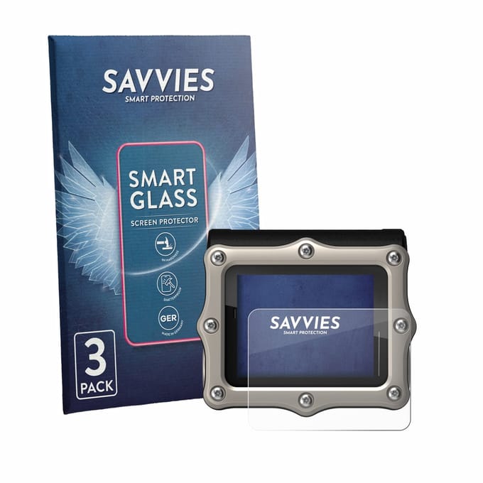3 Stuks Savvies Screenprotector - geschikt voor Shearwater Perdix 3 - beschermfolie glas transparant