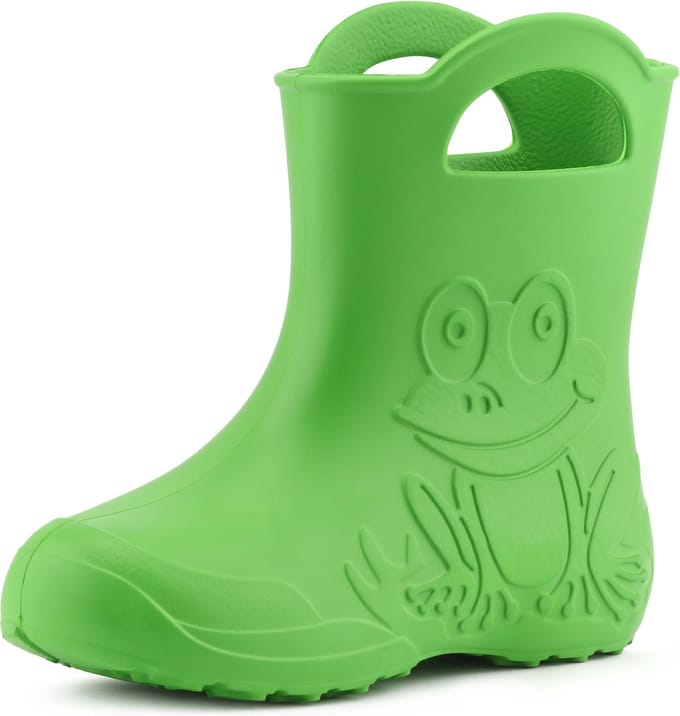 Ladeheid LA-CA-Frog Kinder Regenlaarzen - Rubber - Licht - EVA - Groen - 32/33