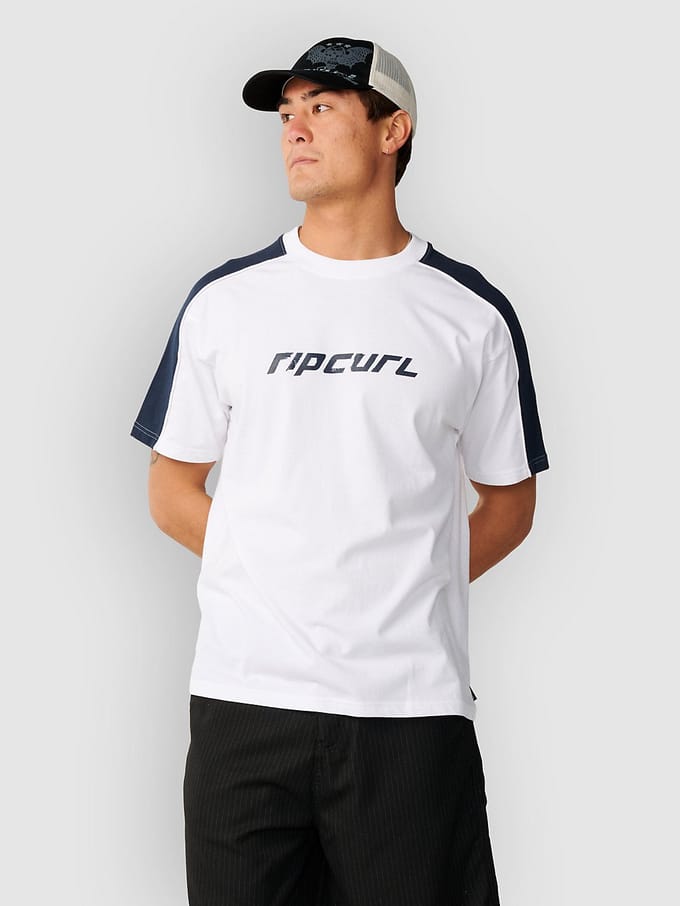 Rip Curl Archive Up Top Panel T-shirt Met Korte Mouwen Wit M Man