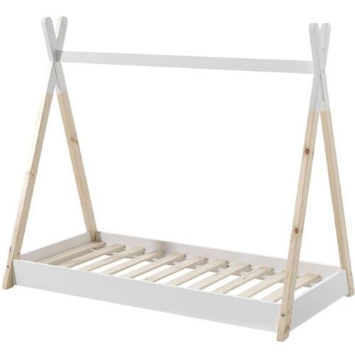 Jaxx juniorbed Tipi 70x140cm Blank Gelakt unisex