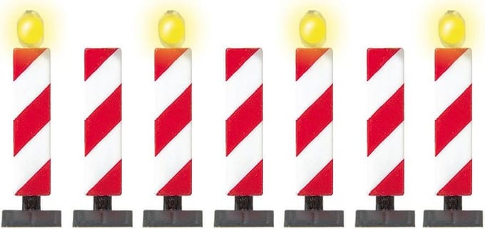 Set van 3 Bouwplaats Flashing Baken LED Verkeerspalen