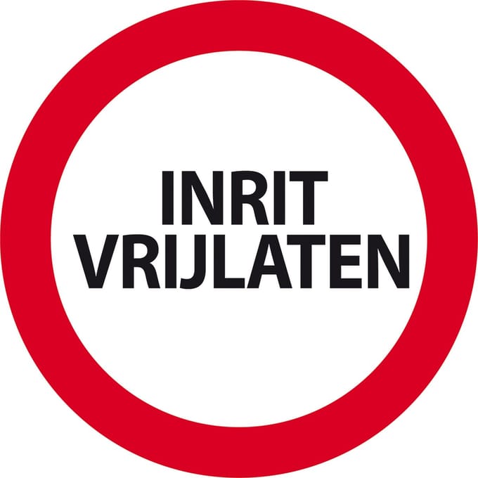 Carpoint Bord Inrit Vrijlaten - Ø 24cm - Kunststof
