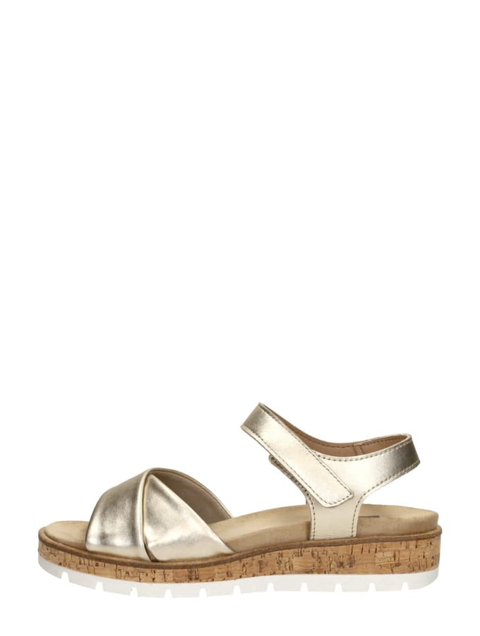 SUB55 Comfort Collection Mia 01 Sandalen Plat - Goudkleur - Maat 43