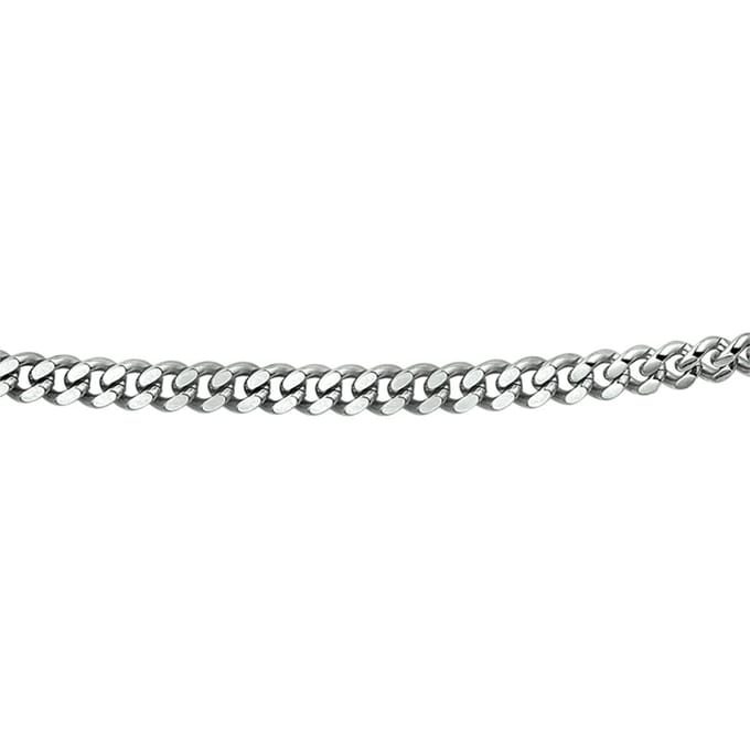 Collier Geslepen Gourmette 4,3 Mm Edelstaal