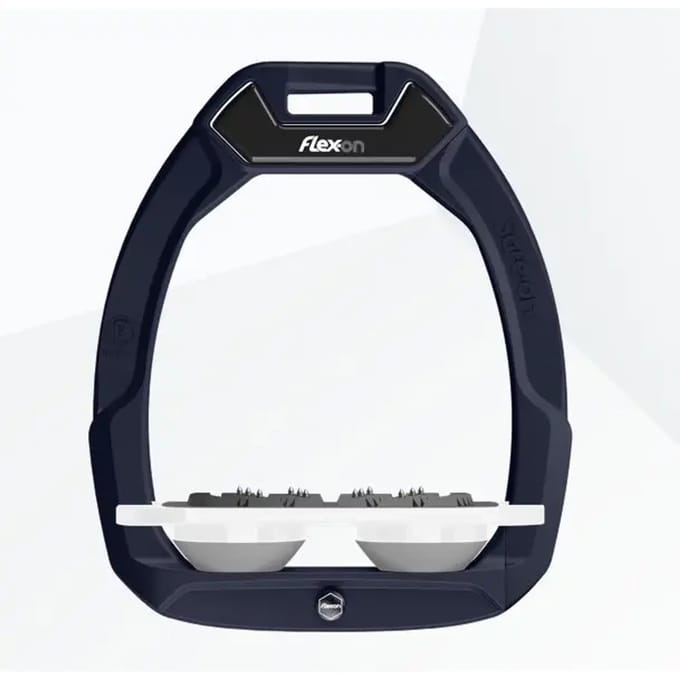 Veiligheids stijgbeugels Plat Ultra Grip Marine/Wit/Grijs Flex-On Safe-On