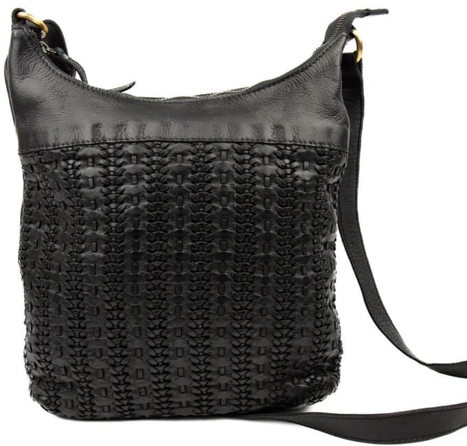 Bear Design Liane Vlecht Schoudertas - Zwart