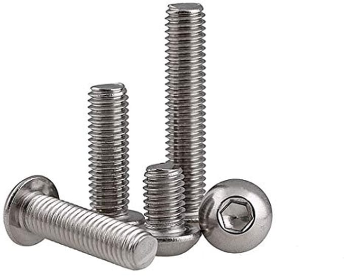 Rondekop Inbusschroeven Roestvrijstaal M4×20mm - 50 Stuks
