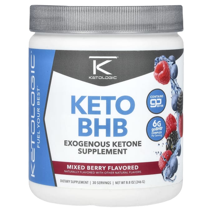 KetoLogic, Keto BHB, Baies mélangées, 8,8 oz (246 g)