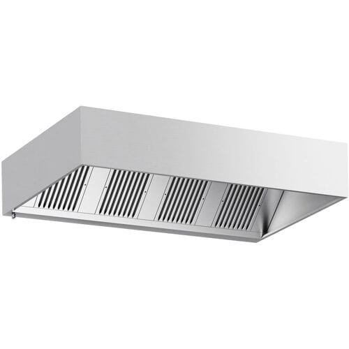 GGM Gastro Kastenhaube - 2400mm - mit Filter & Lampe Zilver