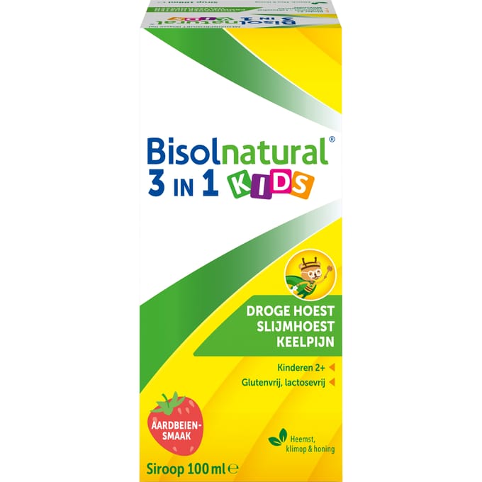 Bisolnatural Kids Siroop Aardbeiensmaak 100ml
