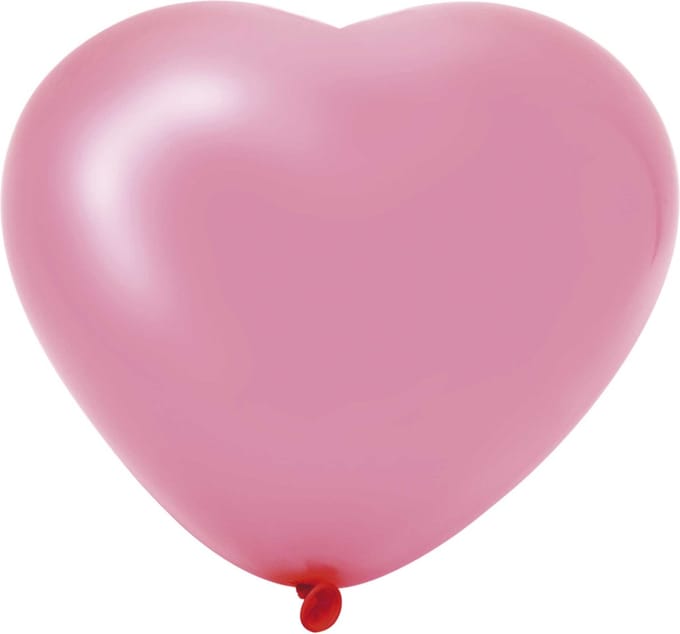 Haza Original Hartballonnen 6 Stuks 25 Cm Roze