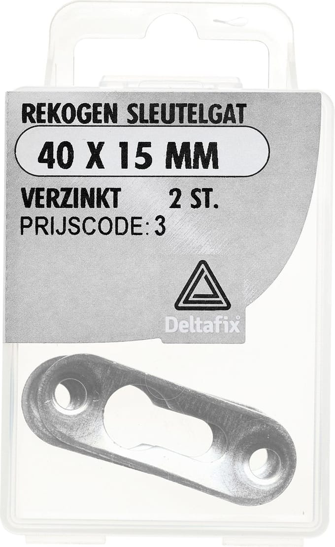 Rekogen sleutelgat 40x15mm vz 2st Deltafix