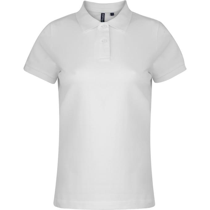 Asquith & Fox Dames/dames Poloshirt met korte mouwen en effen mouwen (Wit)