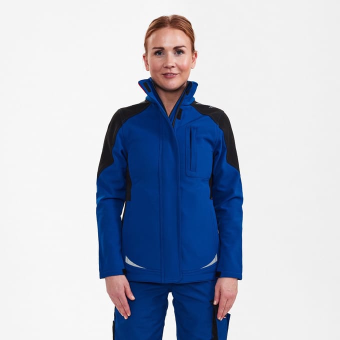 Engel Galaxy softshelljack voor dames 8815-229 - Surfer Blue / Black - M