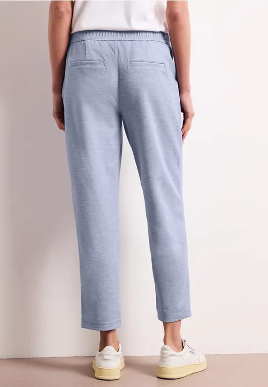 Broek met smalle pijpen Mid Waist met elastische tailleband
