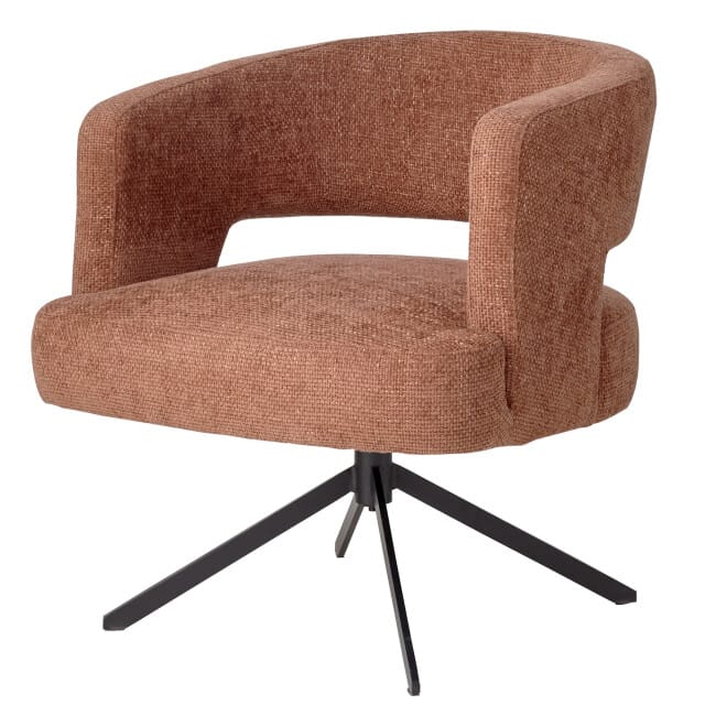 PTMD - Eetkamerstoel Baldr - Bruin - 74.4x72x76cm
