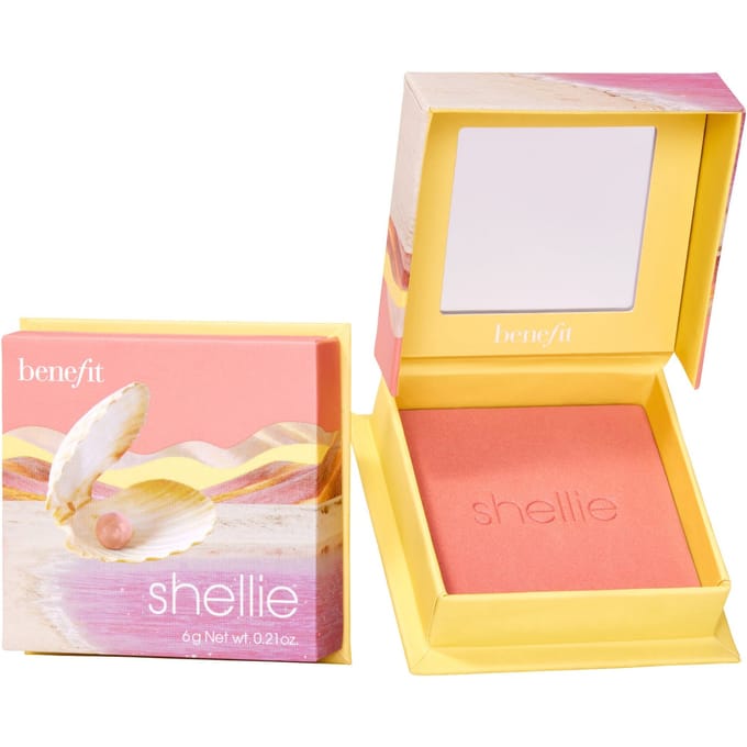 Benefit Cosmetics Wanderful World Blushes Powder Highlighter - Shellie Warm Seashell-Pink