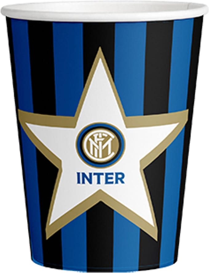 BIGIEMME SRL - 8 kartonnen Inter bekers