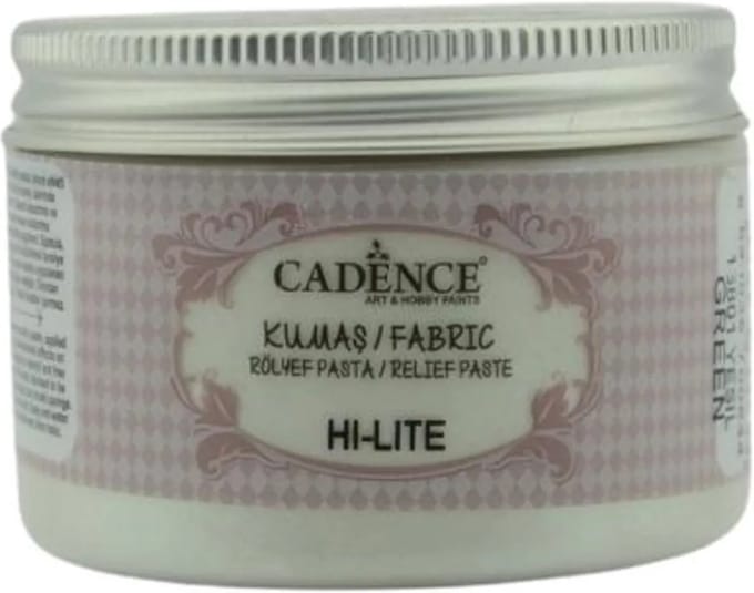 Cadence Textiel Hi Lite Metallic Relief Pasta 150 ml Groen