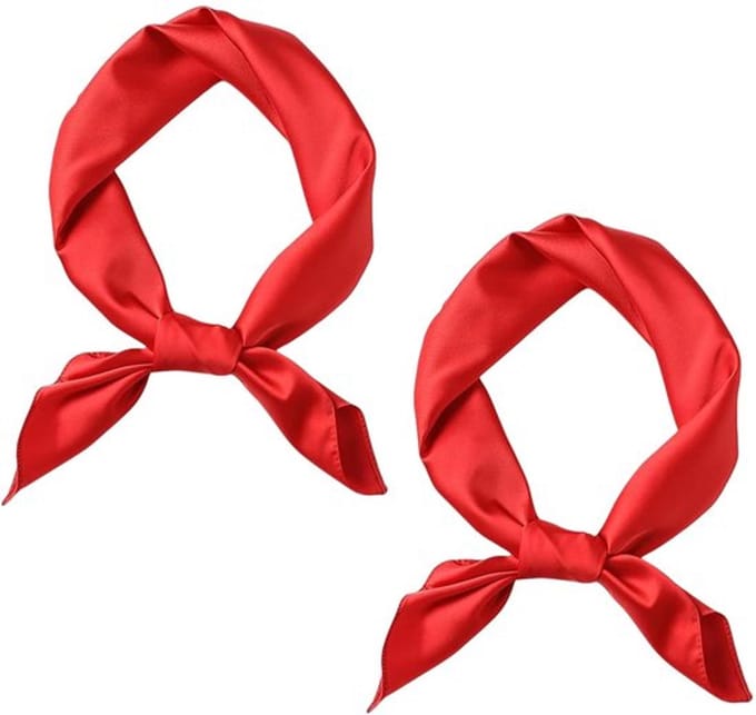 Allecto - Zijde sjaal dames - Elegante halsdoek - Rood - Grote