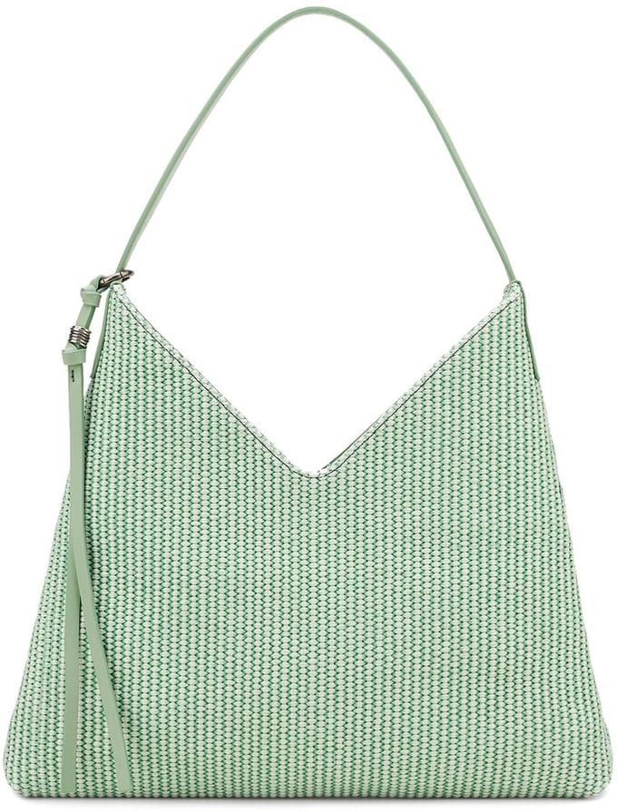 FREDsBRUDER Schoudertas City - Beach - Repeat Triangle Hobo Bag Sage Mintgroen
