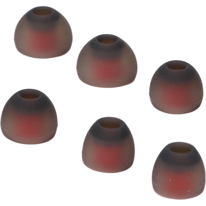 6pcs Embouts d'oreille en silicone Gris Rouge Réduction du bruit Confortable Remplacement Bouchons d'oreille pour Philips pour black