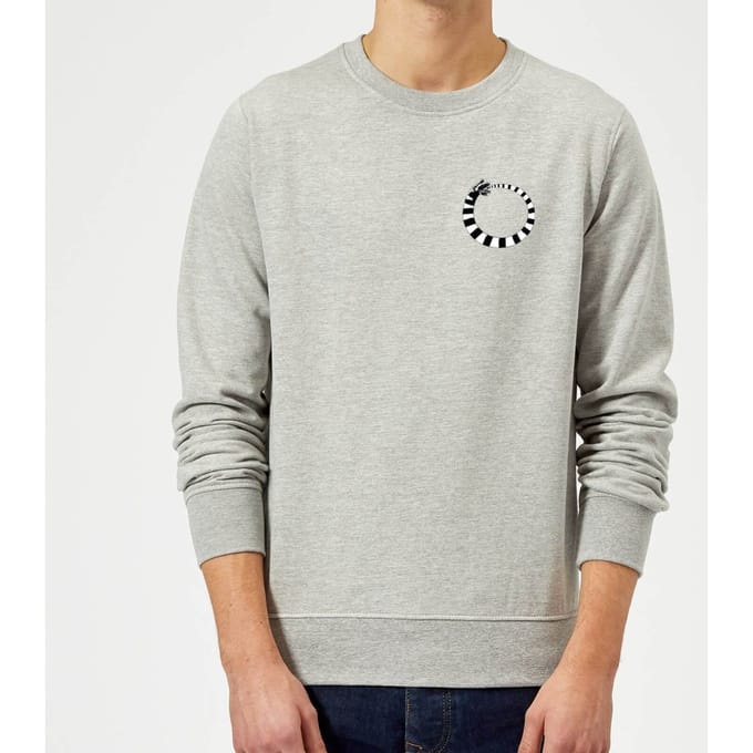 Beetlejuice Sandworm Pocket Tee Sweatshirt - Grey - M - Grijs