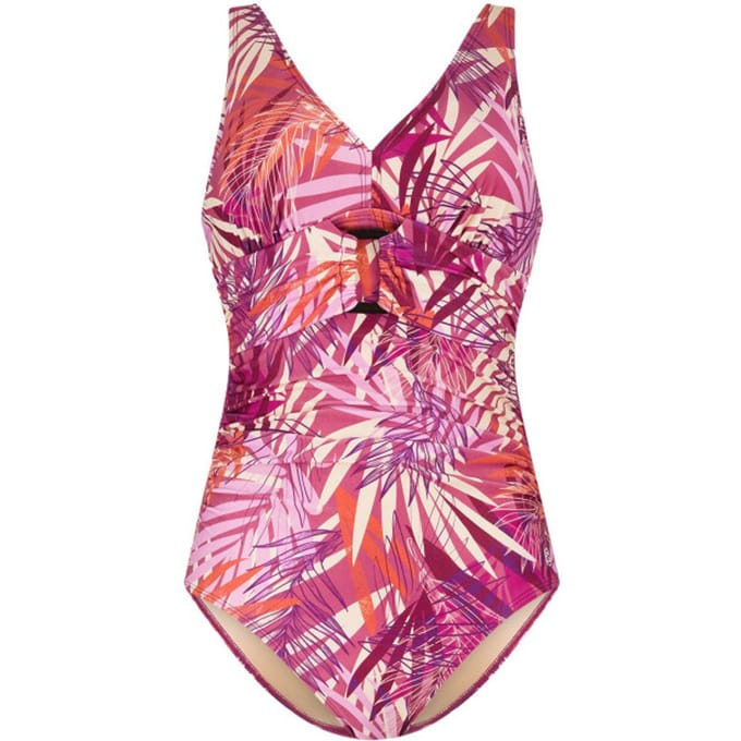 Ten Cate badpak soft cup buckle botanical leaves malaga voor Dames | Maat 42