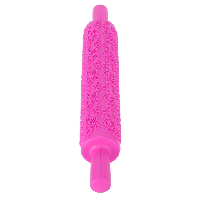 Fondant Roller Plastic Embossed Roller voor Koekjes, Biscuits, Gebak, TaartdecoratieRoos
