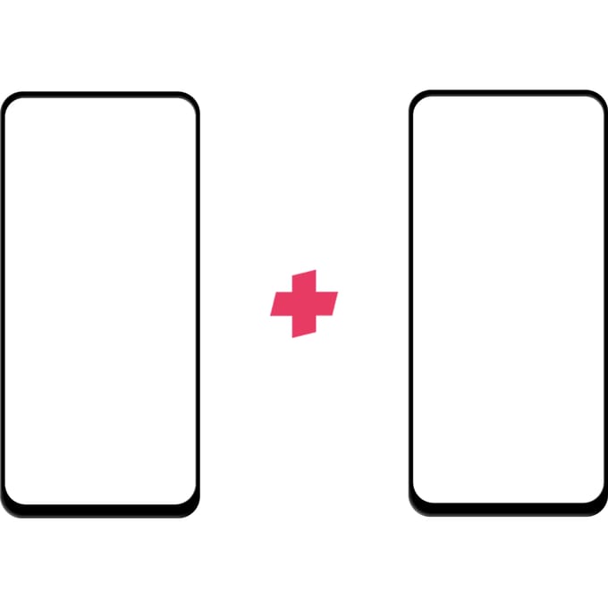 DuoPack: Huawei P40 Lite screenprotector gehard glas Edge to Edge