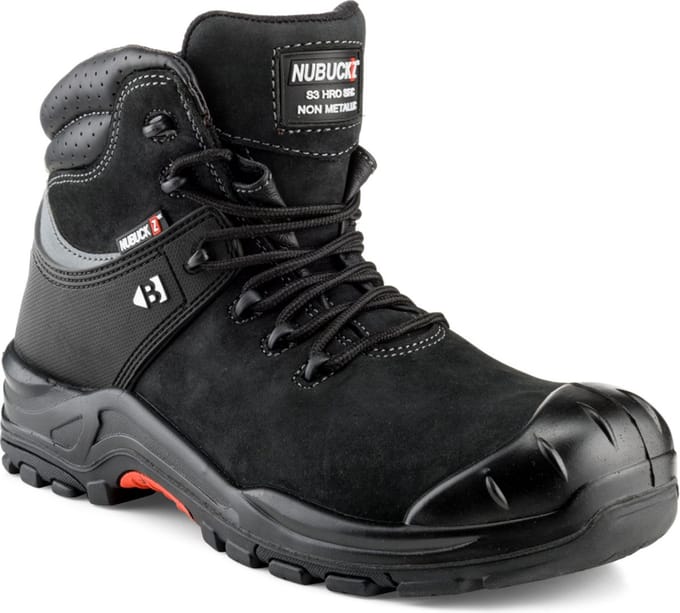 BuckBootz Nubuckz Instapper NKZ102BLK S3S 2.0 - Zwart - 45