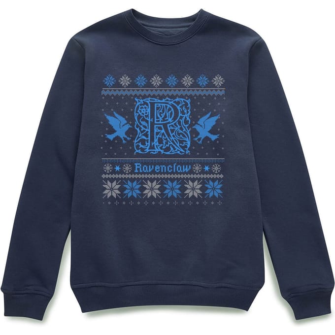 Harry Potter Ravenclaw Christmas Christmas Jumper - Navy - L