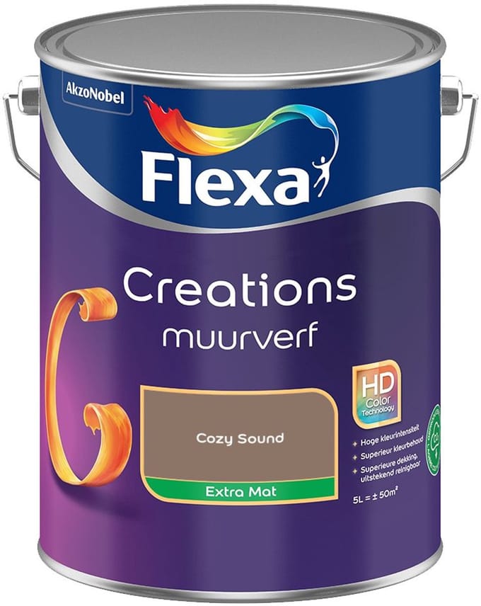 Flexa - Creations Muurverf Extra Mat - Cozy Sound - Mengverf - 5 L