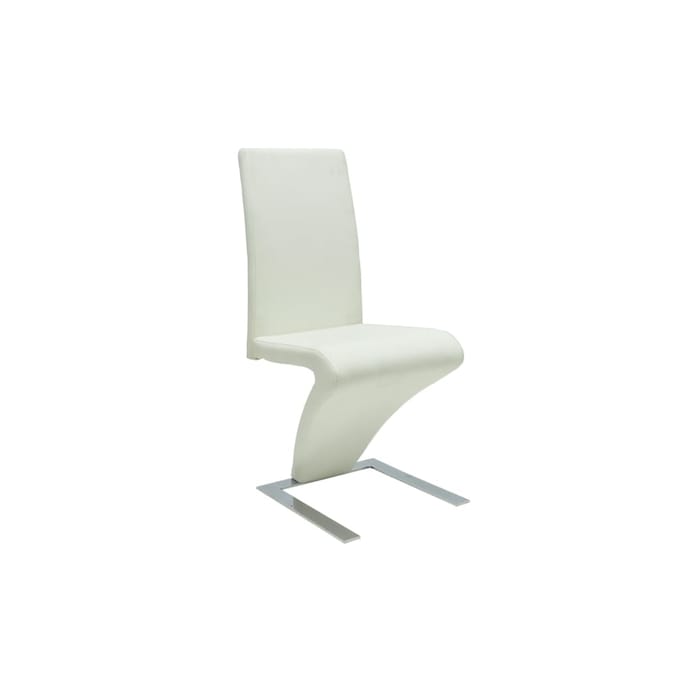 vidaXL - Eetkamerstoelen - 2 - st - kunstleer - wit