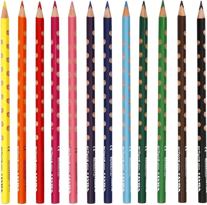 Lyra Kleurpotloden Dunne Groove 12 Stuks Multicolor