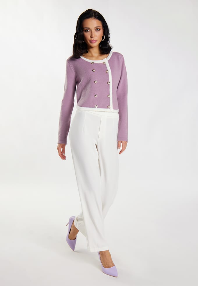 Faina Vest Dames Mauve